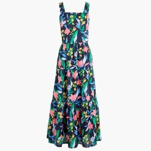 J. Crew Floral Tiered Maxi Dress Women’s Size 2 $118 Summer Party Spring Wedding